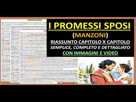 ✅ I PROMESSI SPOSI Riassunto semplice completo e dettagliato capitolo x capitolo + immagini e video