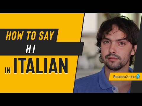 How to Say Hi in Italian Including Ciao and More Formal Words for Hello in Italian | Rosetta Stone®