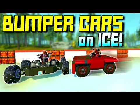 Bumper Cars, But The Arena is an Explosive Ice Rink! - Scrap Mechanic Multiplayer Monday