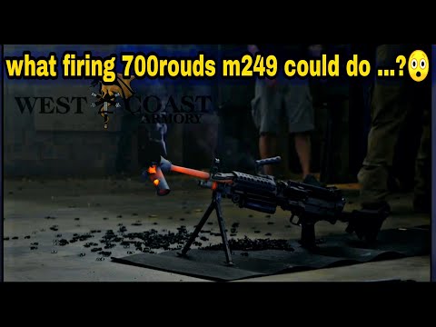 Suppressor melt down ! 700 rounds m249 burst saw!