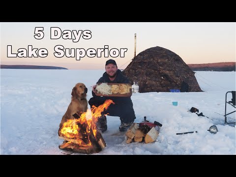 Michigan Winter Camping & Ice Fishing Adventure
