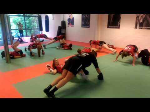 Kickboks clinic handbalvereniging de Witte Ster 2016