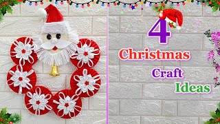 4 Easy Christmas/Holiday Decoration ideas from simple materials | DIY Christmas craft idea 49☃️