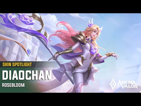 Rosebloom Diaochan Skin Spotlight | Arena of Valor - TiMi Studios
