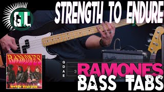 The Ramones - Strength To Endure | Bass Cover With Tabs in the Video