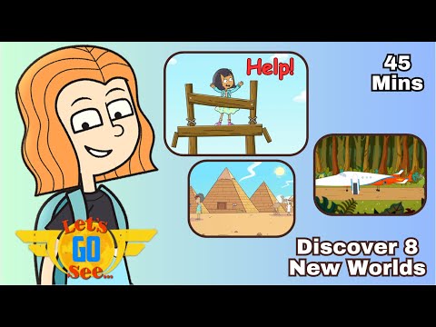 🗺️ Discover Spider Monkeys 🙊 in the Rainforest | ✈️ Let's Go See Full Episodes Compilation 👨✈️ - Kingdom Kids Zone, Little Learners - Let's Go See