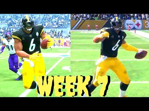 Madden 19 Career mode TE Ep 7 - BIG BEN IS OFFICIALLY BACK THROWING 7+TD'S **MUST WATCH**
