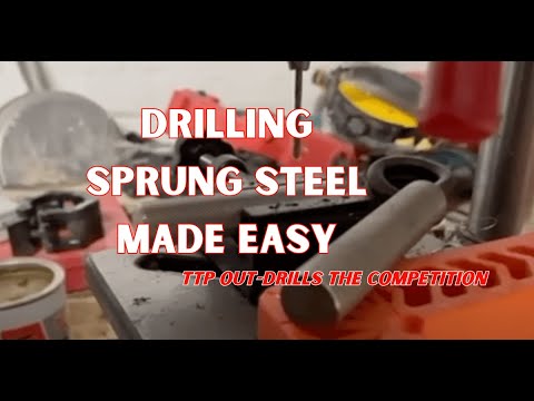 Drilling Sprung Steel Made Easy | TTP HARD Cobalt Drill Bits + CUT-IT Paste