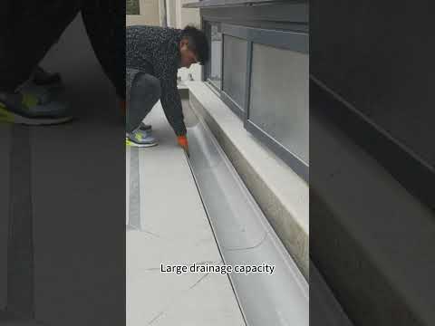 Convenient installation of courtyard drainage ditch and quick cleaning