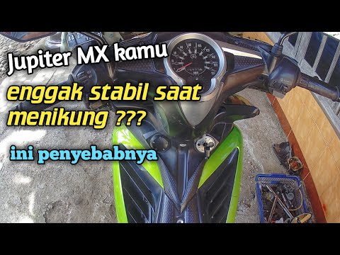 Jupiter MX tidak stabil saat menikung dan shok amblas saat berboncengan ini penyebabnya? #jupitermx