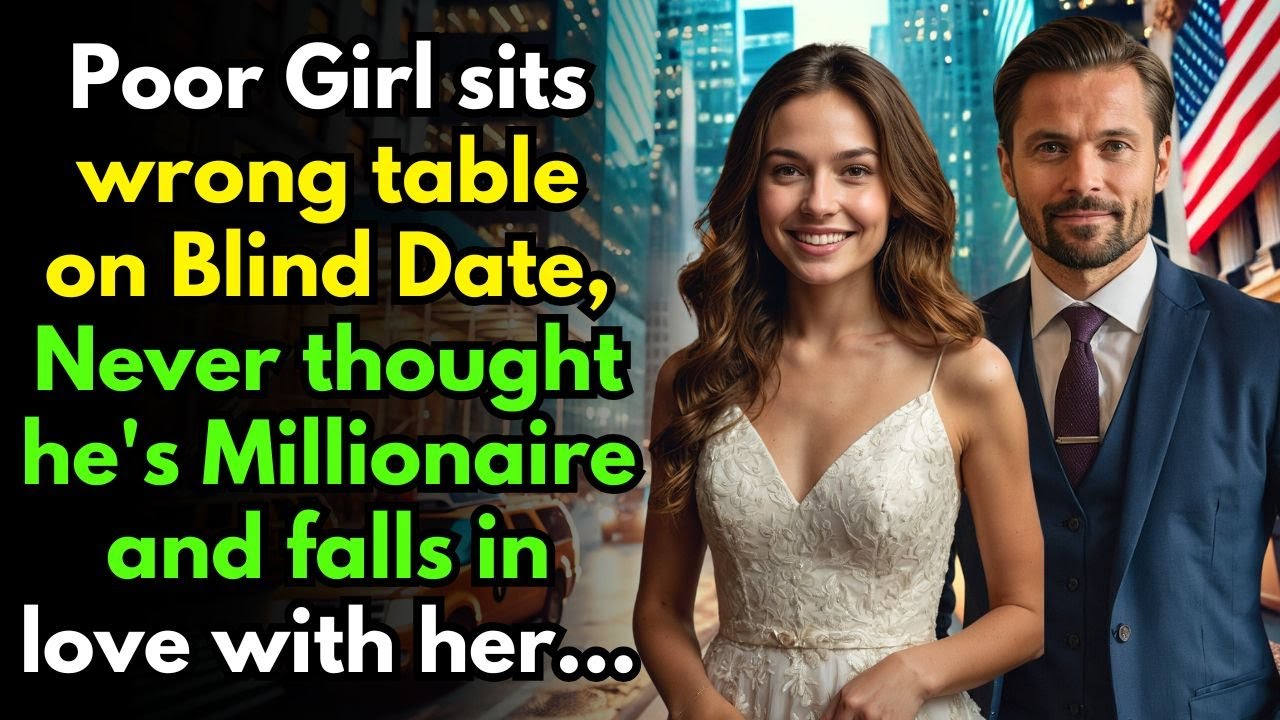 Poor Girl sits wrong table on Blind Date, Never thought he's millionaire and falls love with her…