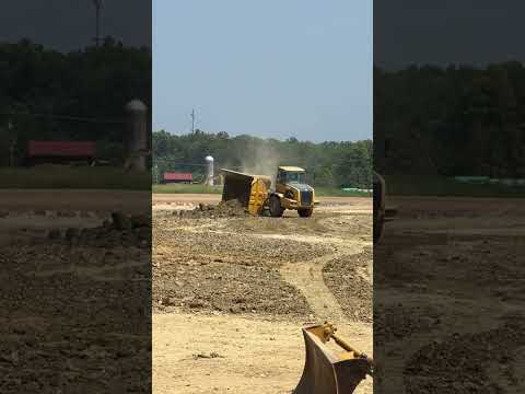 Articulated dump truck rollover!