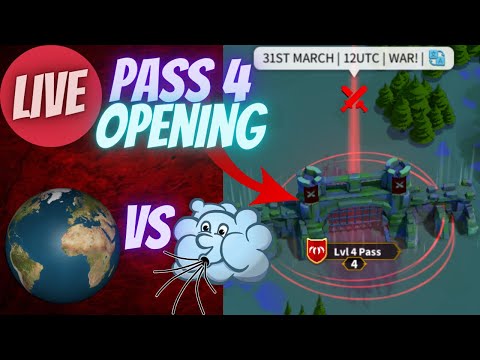 🔴PASS 4 OPENING WAR LIVE! EARTH VS. WIND! Heroic Anthem KvK Rise of Kingdoms!