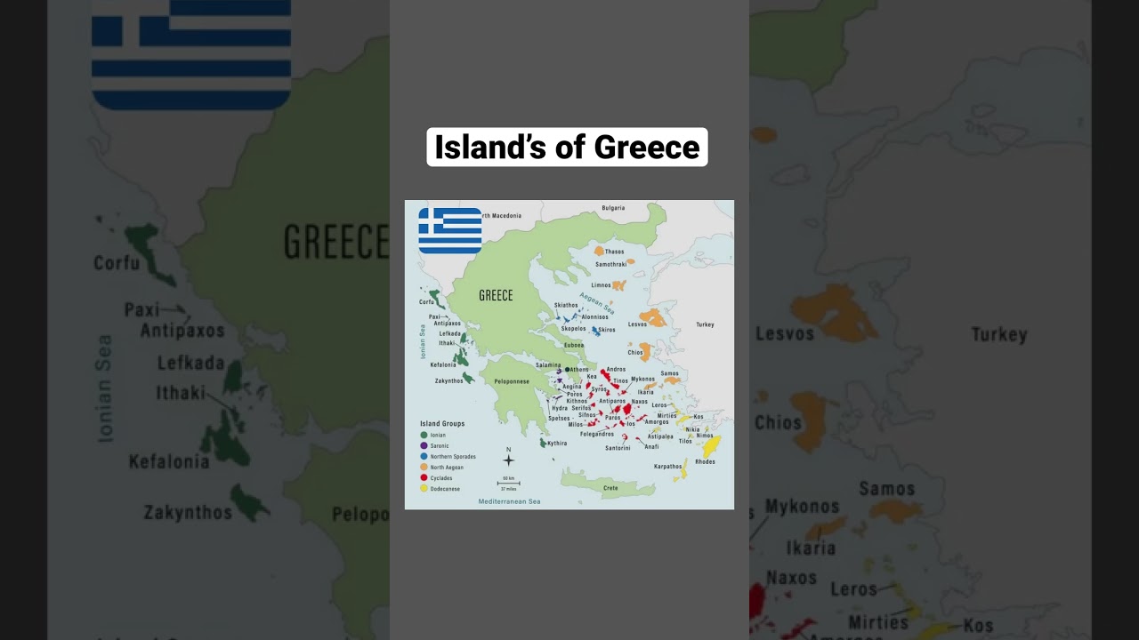 Island’s of Greece #map #shorts