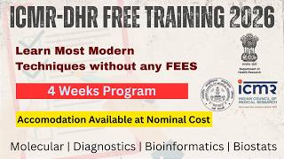 ICMR Free Training 2026 | Learn Most Modern Techniques! | Govt Certificate Program | Apply Now