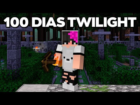 Sobrevivi 100 Dias na Dimensão da Twilight Forest no Minecraft