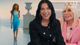 Dua Lipa Breaks Down Her Collection With Donatella Versace at Cannes | Vogue France