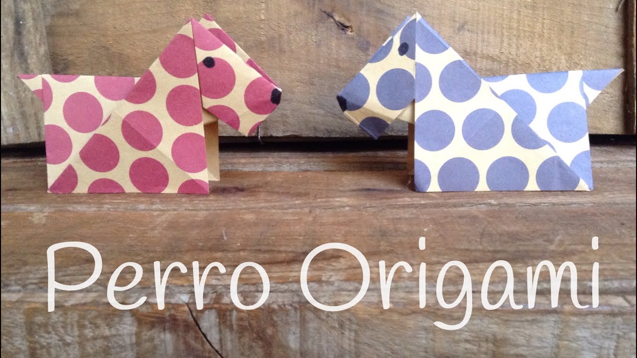Perro De Origami Paso A Paso Origami Fácil Para Niños