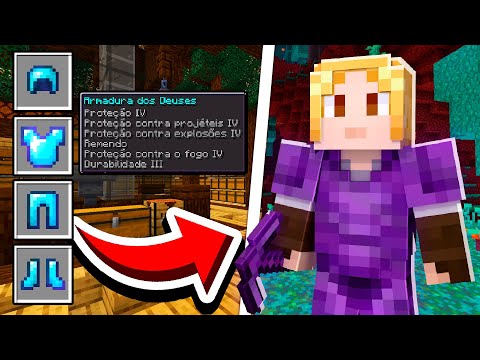FIZ a NOVA ARMADURA DOS DEUSES de NETHERITE!! - Forever Mapa 3 #108