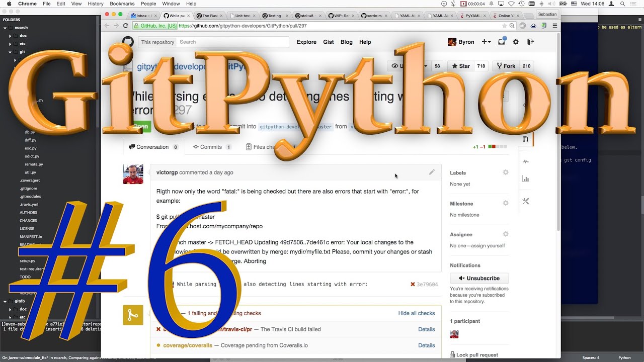 GitPython #6 [merge PR 297 - uncover and fix a latent bug]