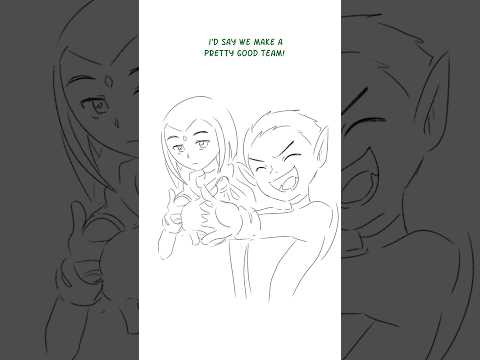 [ BBRae ] Perfect Team 💚💜 #bbrae #beastboy #raven #teentitans #animatic #dc