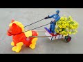 How To Make Horse And Trolley Loaded Yellow Flower Flowers
