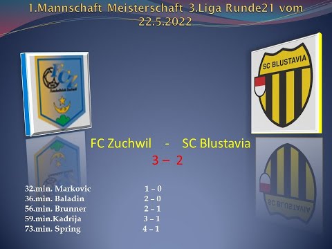 1.Mannschaft Meisterschaft 3.Liga FC Zuchwil-SC Blustavia