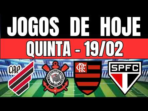 TODAY'S GAMES | BRAZILIAN CHAMPIONSHIP 2026 | THURSDAY 19/02/2026 | TODAY'S GAMES