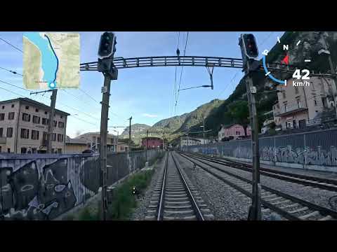 Chiasso - Biasca in cabina di guida della S10 25518