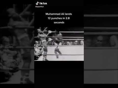 Muhammad Ali land 12 punches in under 3 seconds!