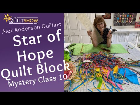 Alex Anderson LIVE: The Star of Hope Quilt Block - Kaffe Mystery Class 10