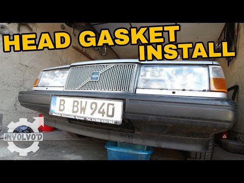 Head Gasket Install on Sylvia the Volvo 940 Turbo!