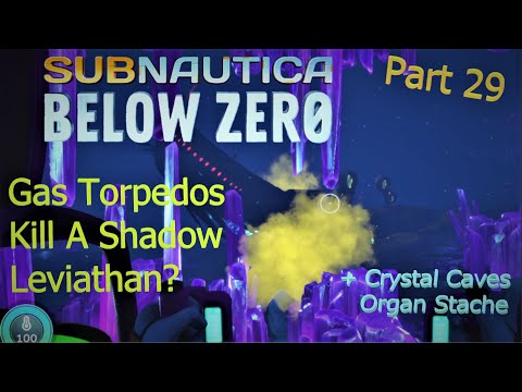 Gas Torpedoes Kill A Leviathan? Crystal Caves Cache -Subnautica Below Zero 29