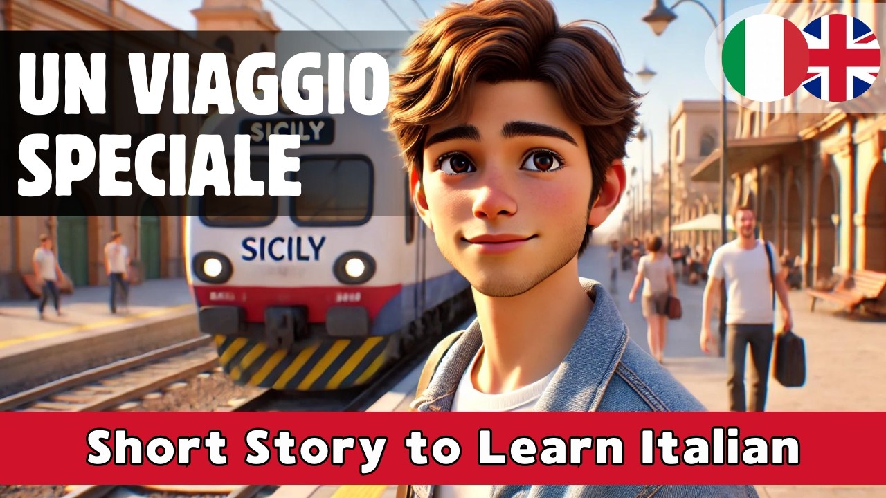 START TO LEARN ITALIAN with Illustrated Stories and Subtitles (A1-A2 Beginners)