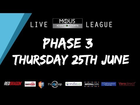 The MODUS ICONS OF DARTS LIVE LEAGUE - THURSDAY 25TH JUNE