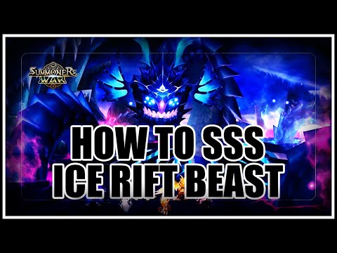 Summoners War - How to SSS Ice Beast with F2P Auto Team - Rift Dungeon Guide