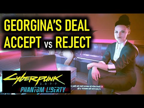Accept Georgina's Deal vs Delete Testimony | Heaviest of Hearts | Cyberpunk 2077 Phantom Liberty