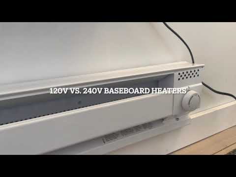 Cadet 120v vs 240v Baseboard Heaters (Installed heater wont heat up fully. Basic wiring.)