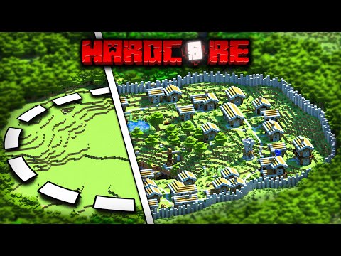 I Transformed a Village into a CITY in Hardcore Minecraft