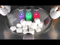 ASMR Ice Cream Rolls With Marshmallows How To Make Marshmallow Ice Cream Satisfying Food Art