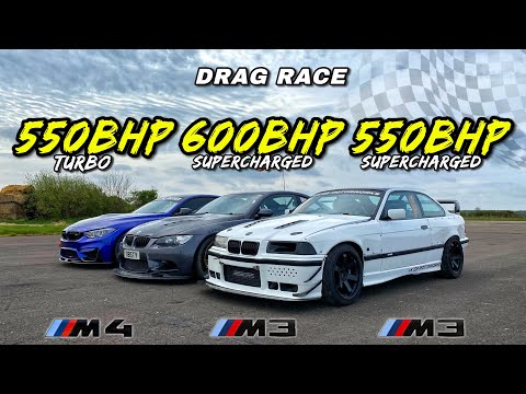 TURBO v SUPERCHARGED.. 600HP E92 M3 v 550HP E36 v 550HP M4