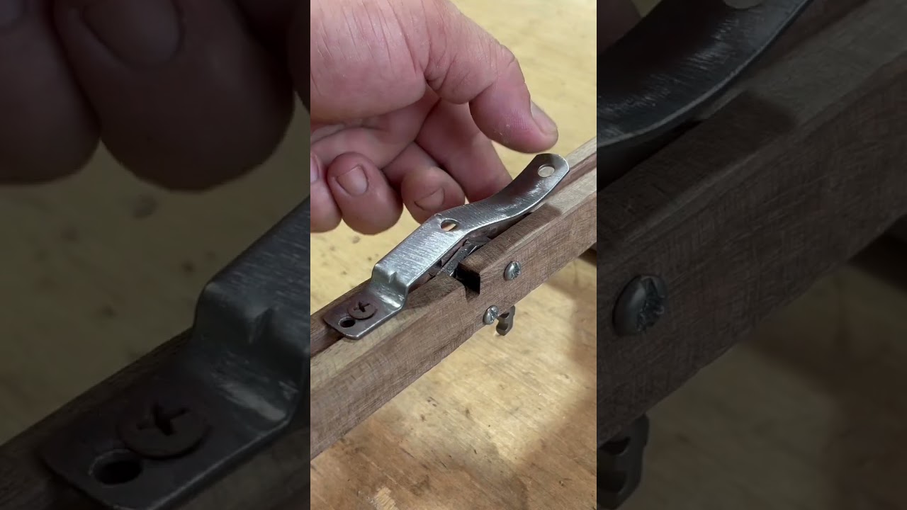 Handcraft a simple wooden crossbow # Craft Idea # DIY # Simple Trigger mechanism