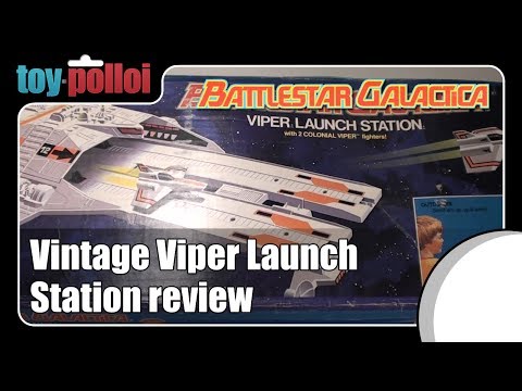 Vintage toy review - Battlestar Galactica Viper launch station by Mattel