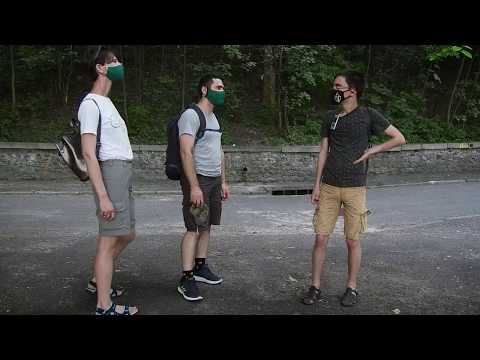 Climbing the arguably highest point in Kyiv, Ukraine