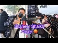 Shaheer Sheikh With Wife Ruchika And Kid At Airport Get Protective For Family For Clicking Pics