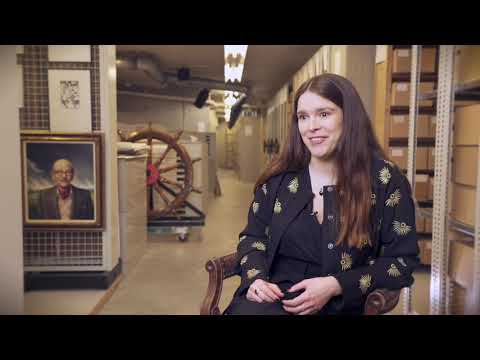 Met Alma Mathijsen in het Literatuurmuseum