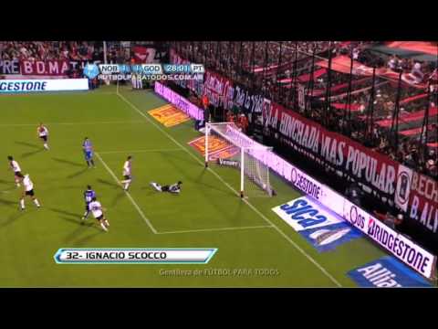 Gol de Scocco. Newell's 1 Godoy Cruz 1. Fecha 13. Torneo Final 2013