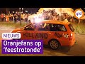 Honderden Oranjefans vieren massaal feest op rotonde