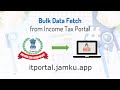 Bulk IT Return and e-Proceeding Status from Income tax portal