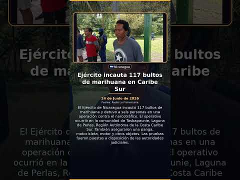Ejército incauta 117 bultos de marihuana en Caribe Sur